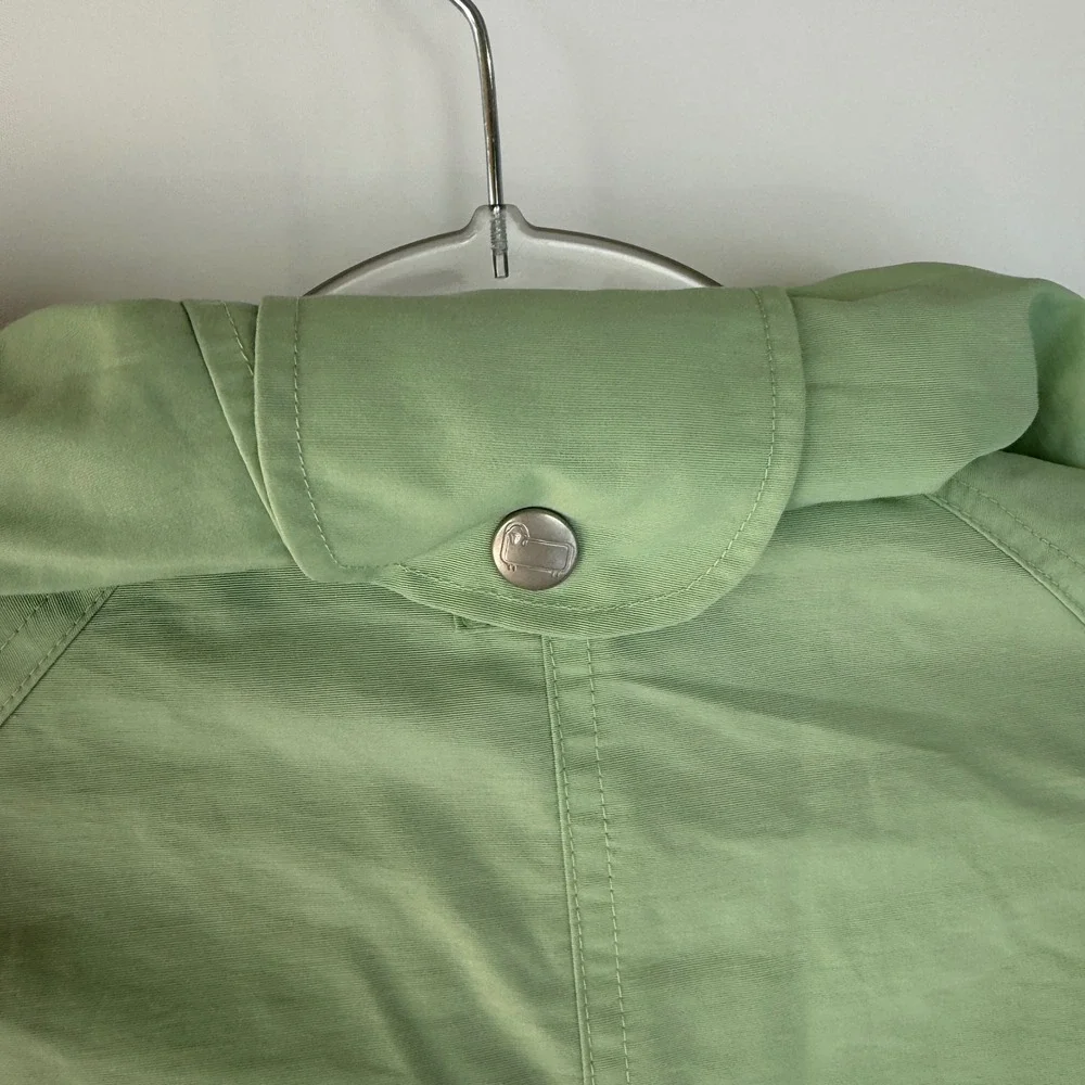 Vintage Woolrich Waxed Heritage Rain Jacket Mens S Sprout Green Utility Hooded